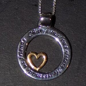 Chance Made Us Sisters Pendant Necklace, 18" NEW